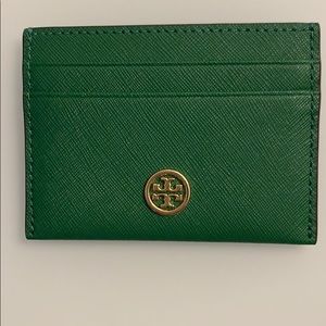 Authentic new Tory Burch Robinson card case